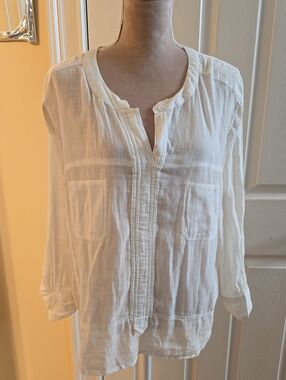Sundance Ivory Lightweight Pocket Tunic Size Medium